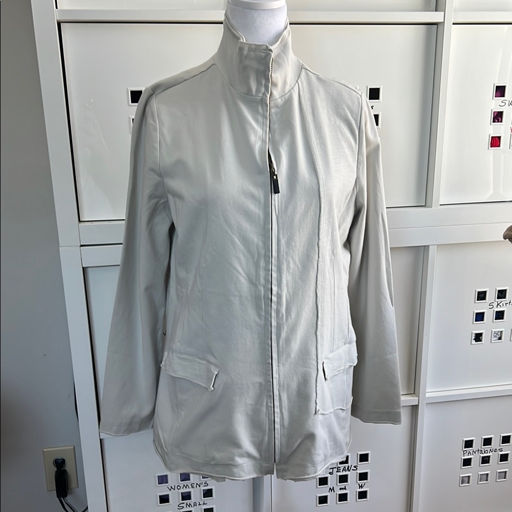NWT Escape by Habitat Salt Wash Waterfront‎ Jacket Cream Grey Small